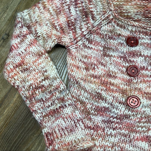 Anthropologie SLEEPING ON SNOW Cardigan Marled Chunky Sweater Tweed Wool SZ M - Picture 6 of 11